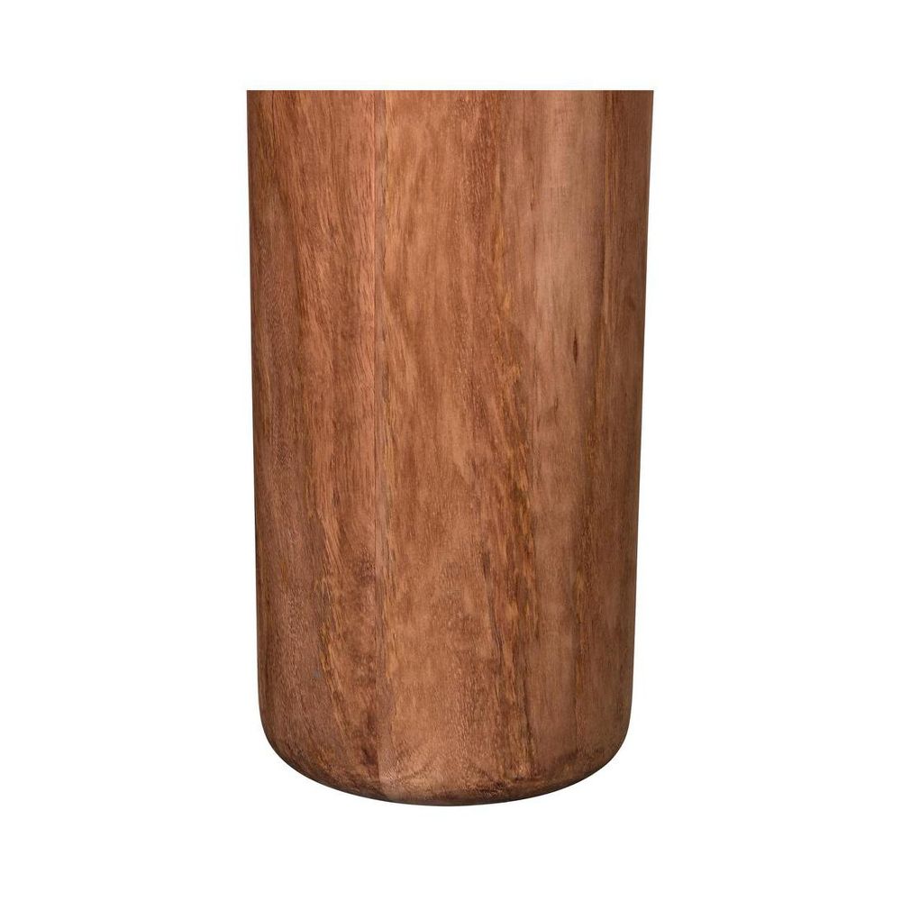 Flask Wood Floor Lamp Base Saddle