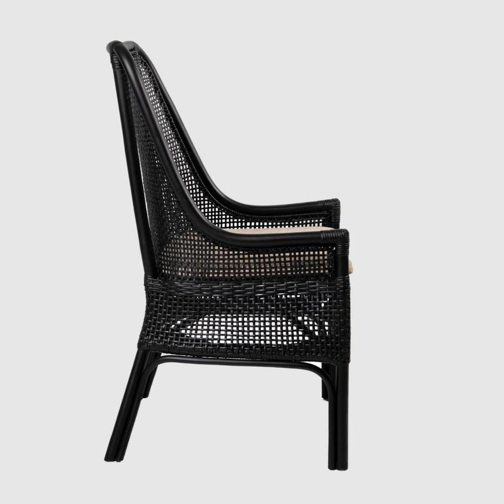 Victoria Hamptons Dining Chair Black
