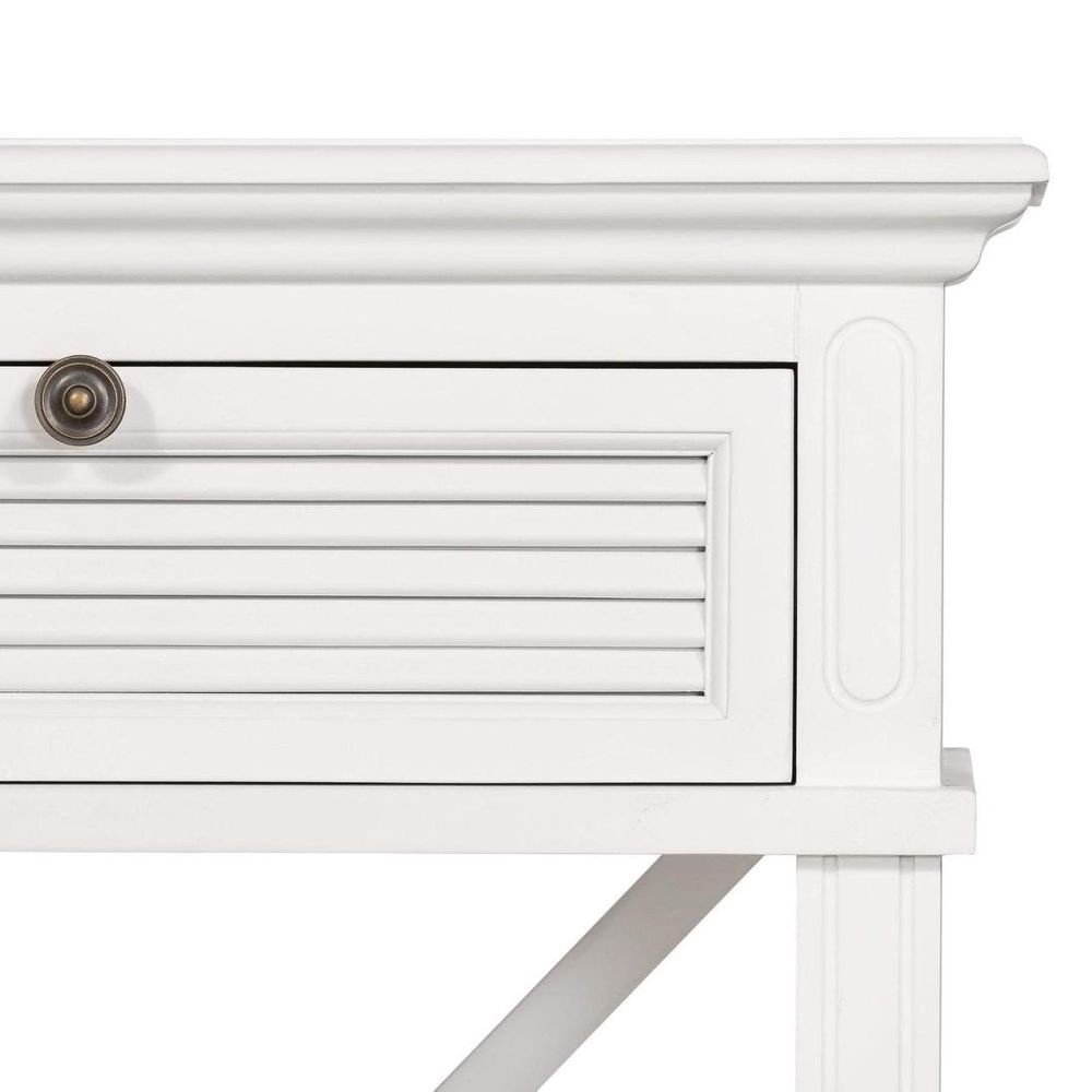 West Beach 2 Drawer Hamptons 130Cm Console White