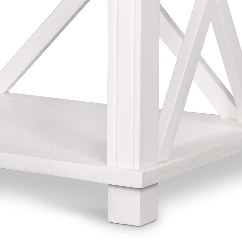 West Beach 2 Drawer Hamptons 130Cm Console White