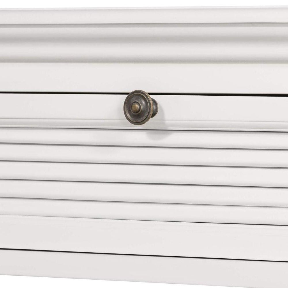 West Beach 2 Drawer Hamptons 130Cm Console White