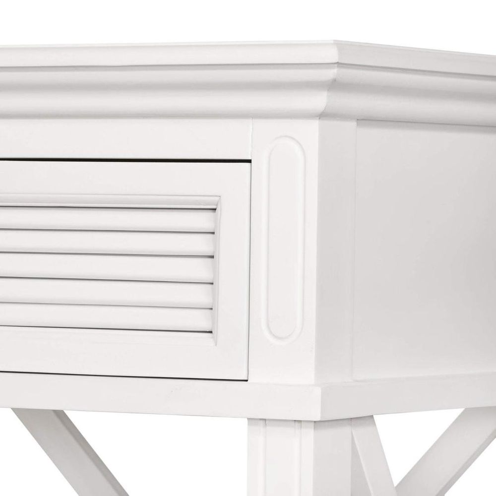 West Beach 2 Drawer Hamptons 130Cm Console White
