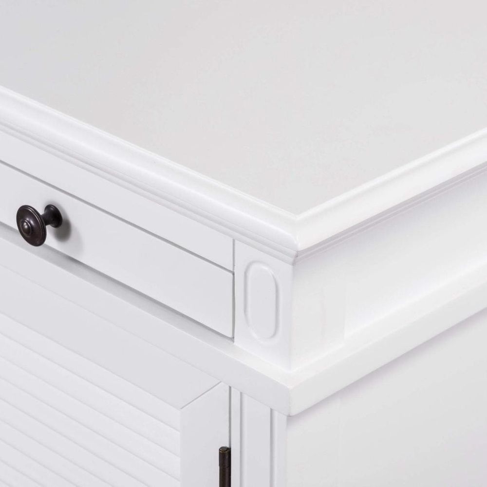 West Beach Hamptons Desk White W/ Shutter Doors