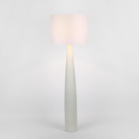 Samson Floor Lamp Base White With Shade White