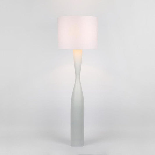 Callum Floor Lamp Base White With Shade White