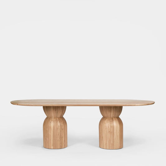 Olive Dining Table Top Oval Natural