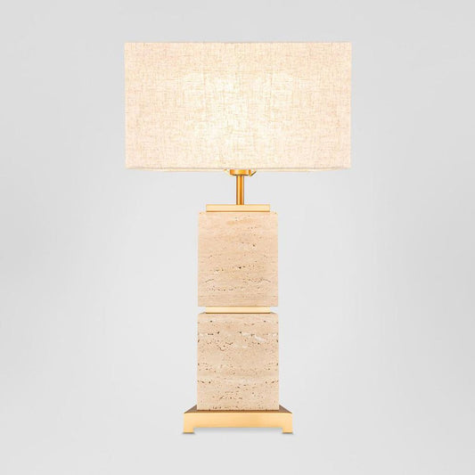 Ashley Travatine Table Lamp With Shade