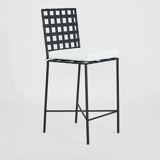 Sheffield Iron Bar Chair With Cushion -Outdoor
