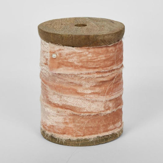 Peach Velvet Ribbon 10M