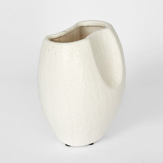 Scallop Vase Medium White