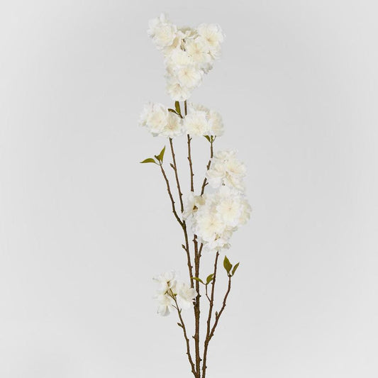 Peach Blossom Spray 118Cm White