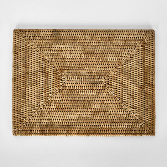 Paume Rattan Rectangle Placemat Natural