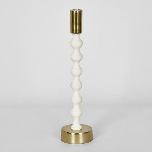 Elsa Candle Stand Large White Gloss