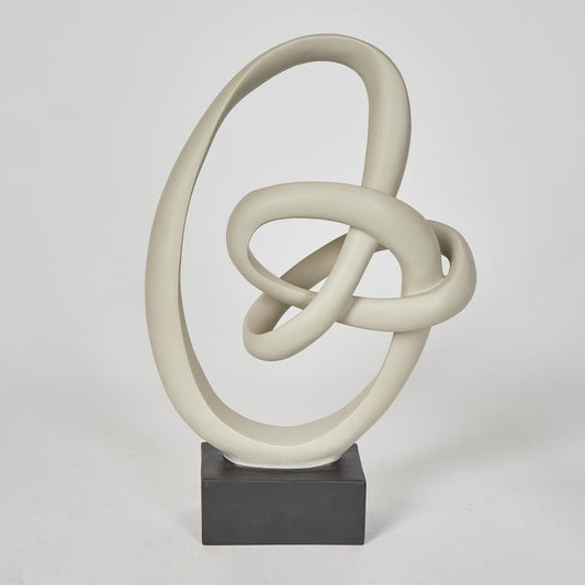 Sana Abstract Sculpture Grey/Black Stand