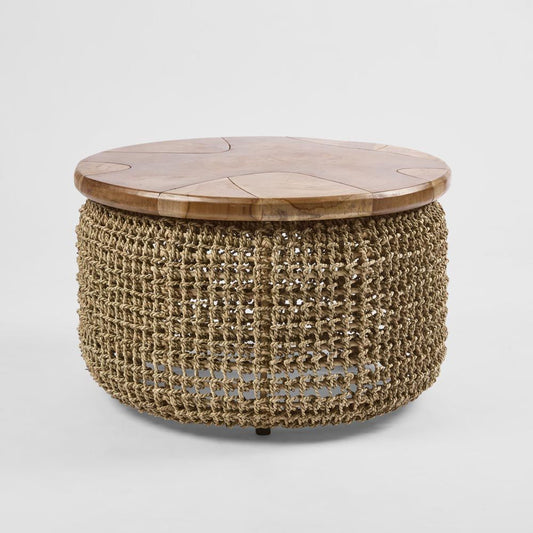 Naves Coffee Table With Teak Top Small