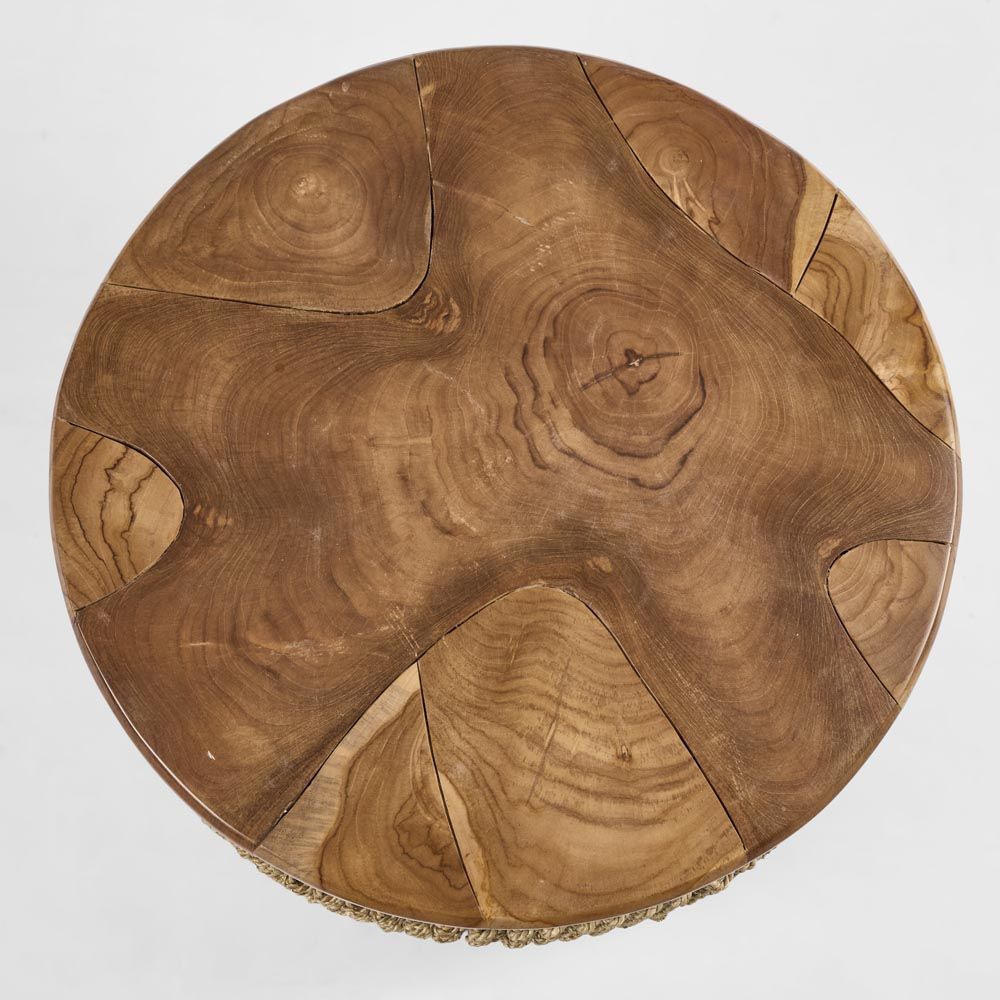 Naves Coffee Table With Teak Top Small