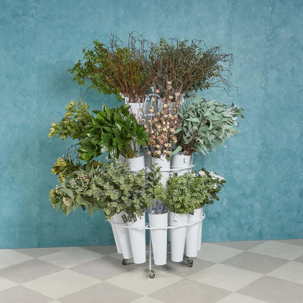 Bucket Stand 24 Bucket White