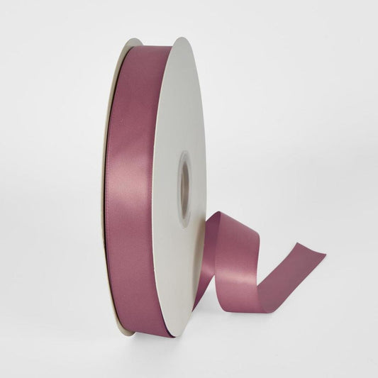 Thulian Pink Double Sided Satin Ribbon 25Mm 100Yards - P163
