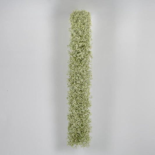White Gyp Baby Breath Floral Runner