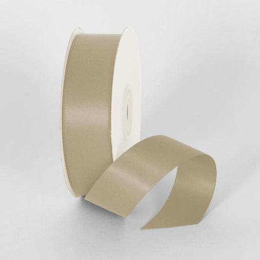 Antique White 25Mm Double Sided Satin Ribbon 25 Yards - P860