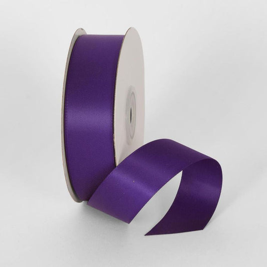 Eggplant 25Mm Double Sided Satin Ribbon 25 Yards - P465