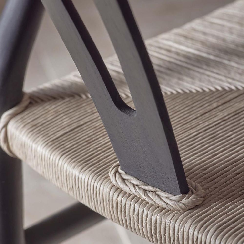 Arc Wishbone Chair Black/Natural