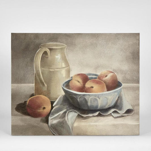 Milk Jug W Peaches Paint Wall Art