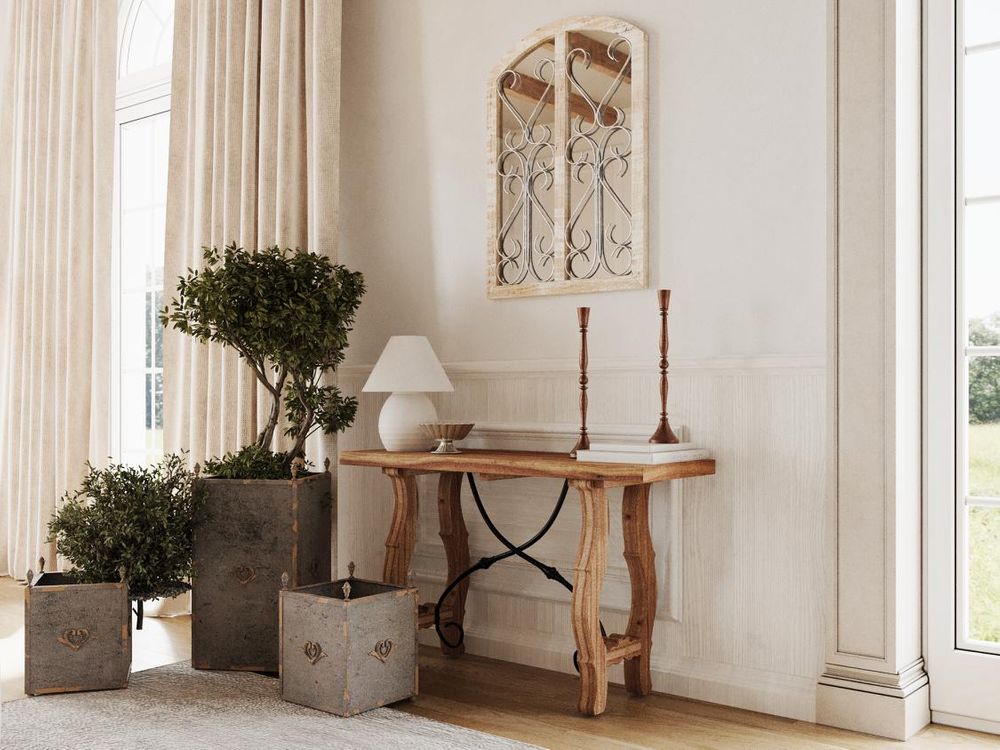 Spanish Console W Oak