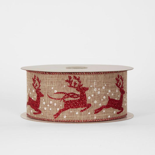 63Mm -22.86M Reindeer Ribbon