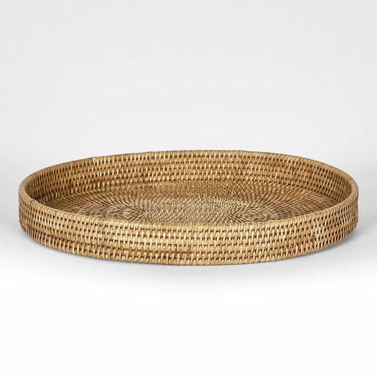 Paume Rattan Oval Tray Natural