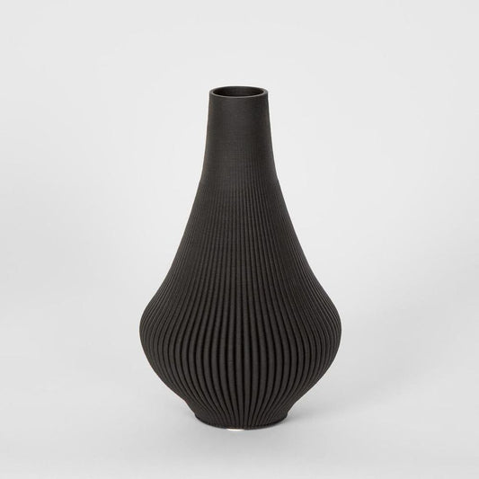 Verne 3D Vase Sml Black