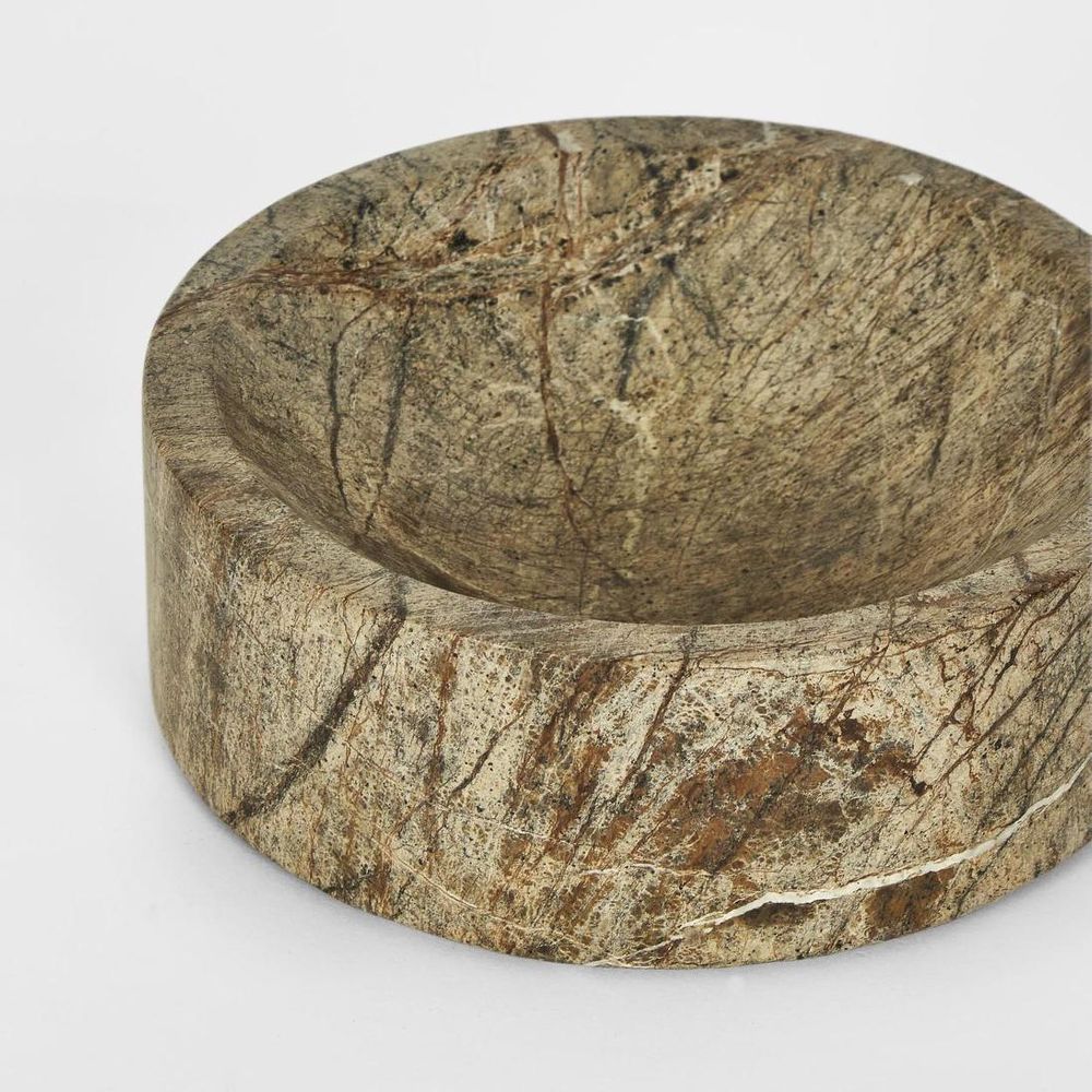 Solange Marble Bowl Rainforest Brown Small