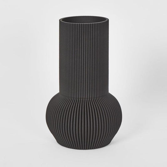 Hend 3D Vase Lge Black