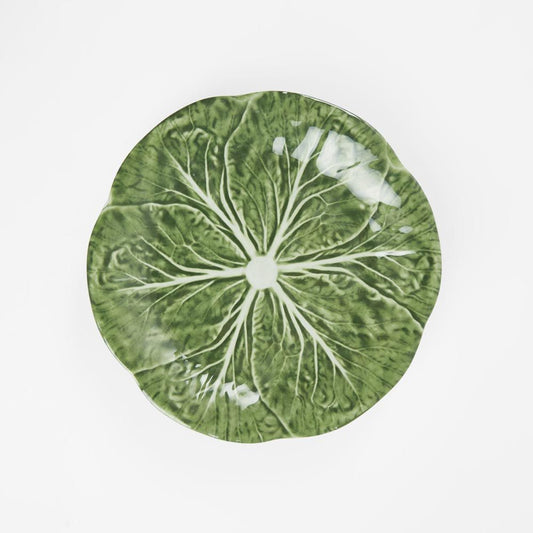 Luxe Cabbage Leaf Salad Plate Box Of 6 Green