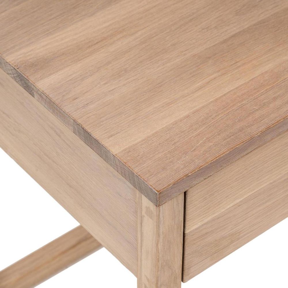Oslo Oak 1 Draw Bedside Table White Washfinish
