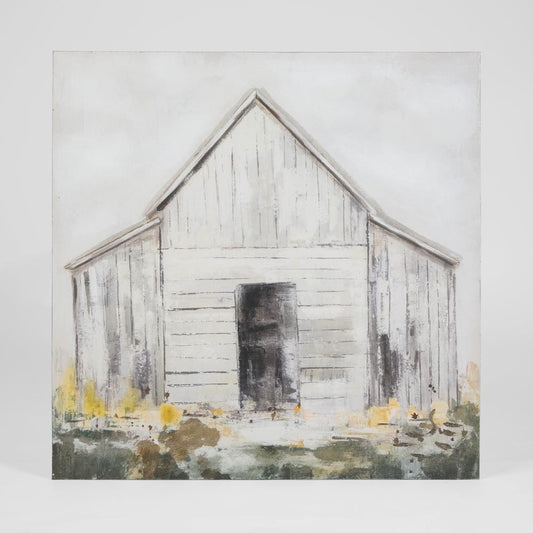 Old Horse Stable Painting Wall Art