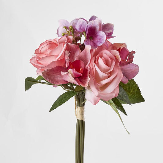 Pink Rose Hydrangea And Cymbidium Orchid Bouquet