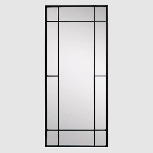 Kings Rectangular Outdoor Mirror Black