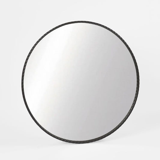 Palais Round Mirror Large Black