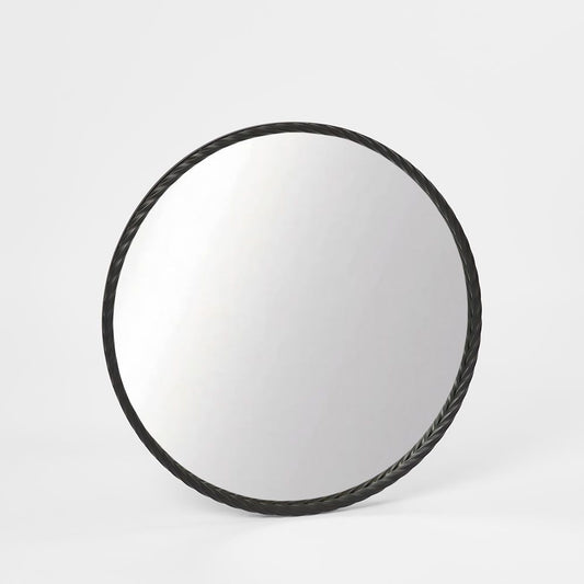 Palais Round Mirror Small Black