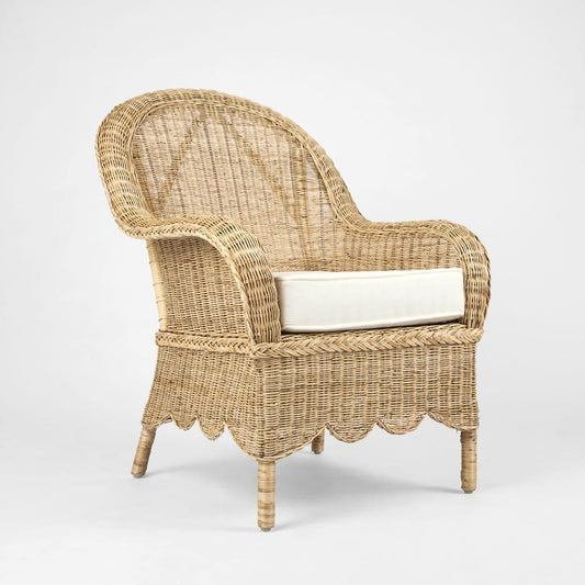 Long Island Rattan Occasional Armchair