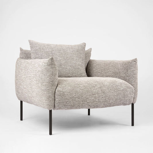 Giano Armchair Grey Fleck