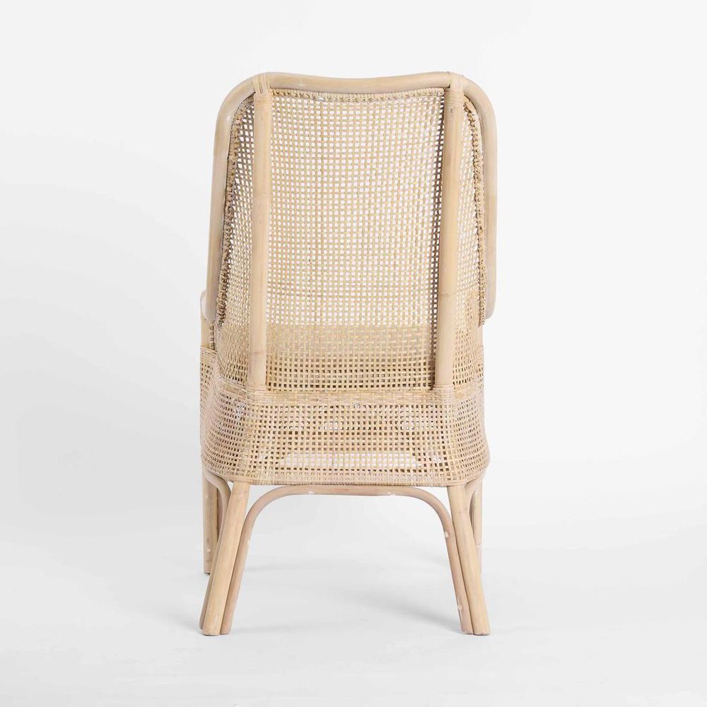 Victoria Hamptons Dining Chair Natural Whitewash