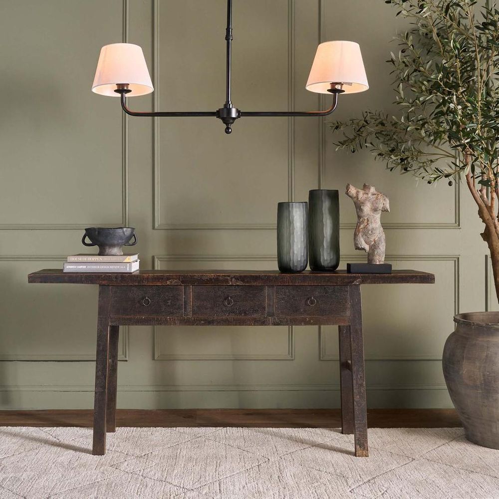 Sheridan Two Arm Pendant Black