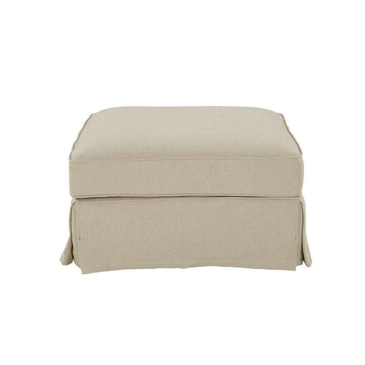 Noosa Hamptons Ottoman Beige