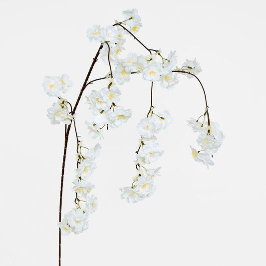 Trailing Cherry Blossom Stem White