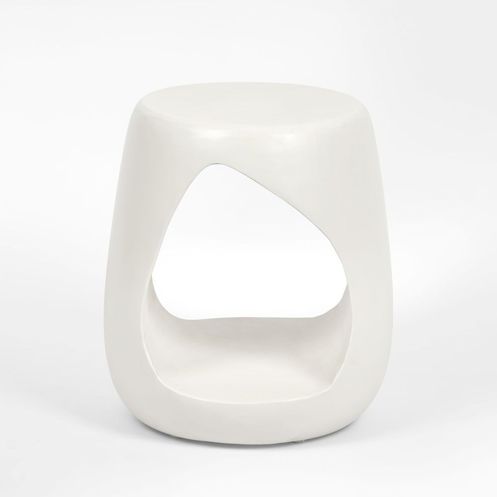 Cava Side Table White
