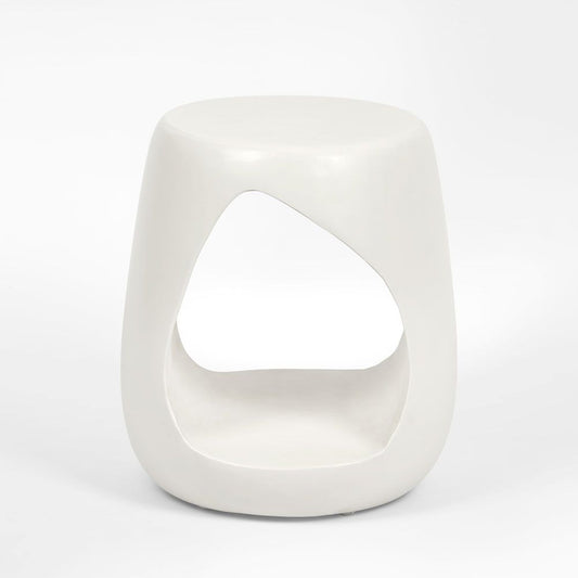 Cava Side Table White