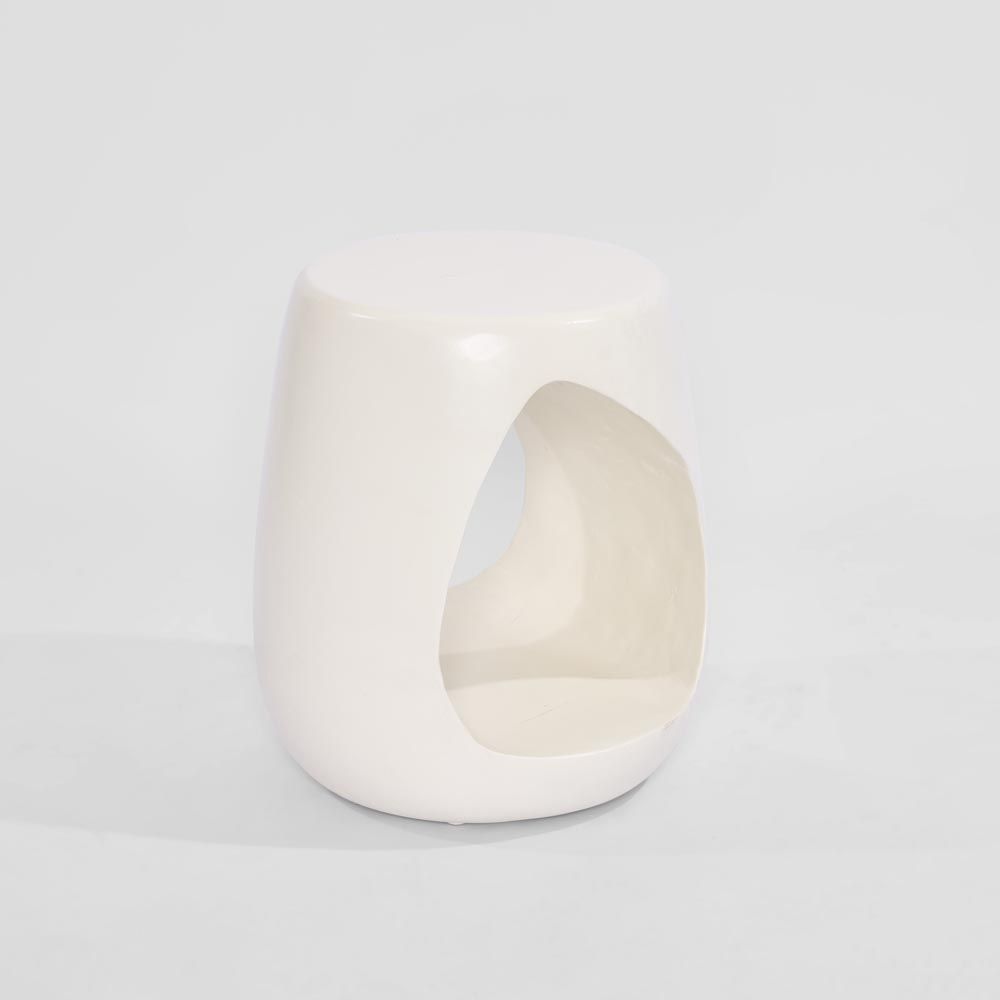 Cava Side Table White