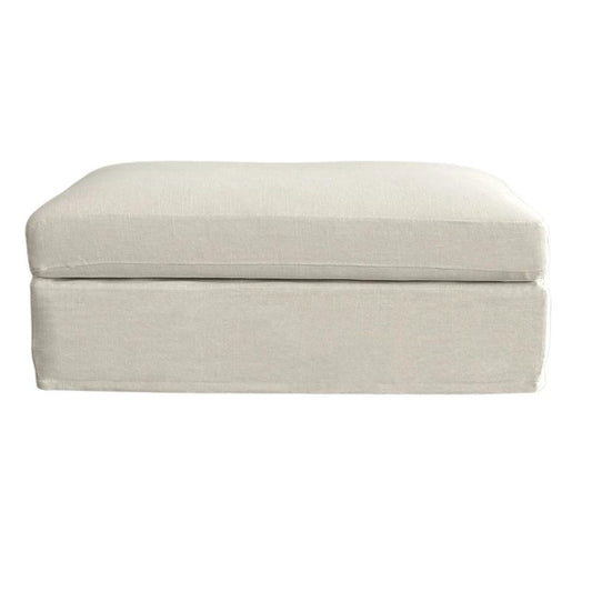 Marbella Ottoman Ivory